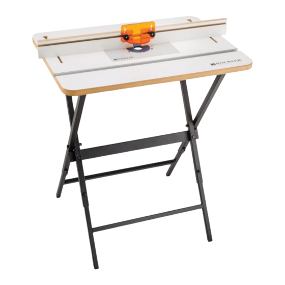 Rockler Complete Router Table Assembly Instructions Manual