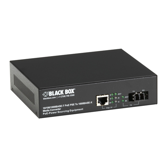 Black Box LPS500A-MM-LC-R2 User Manual