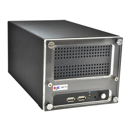 ACTi ENR-110 Administrator's Manual