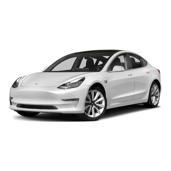Tesla 3 2018 Manuals