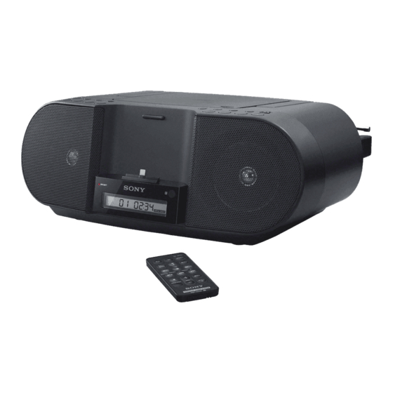 Sony ZS-S3iPN Operating Instructions