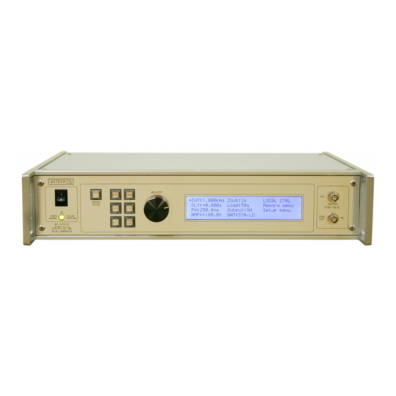 Avtech AVL-2D-B Instructions Manual