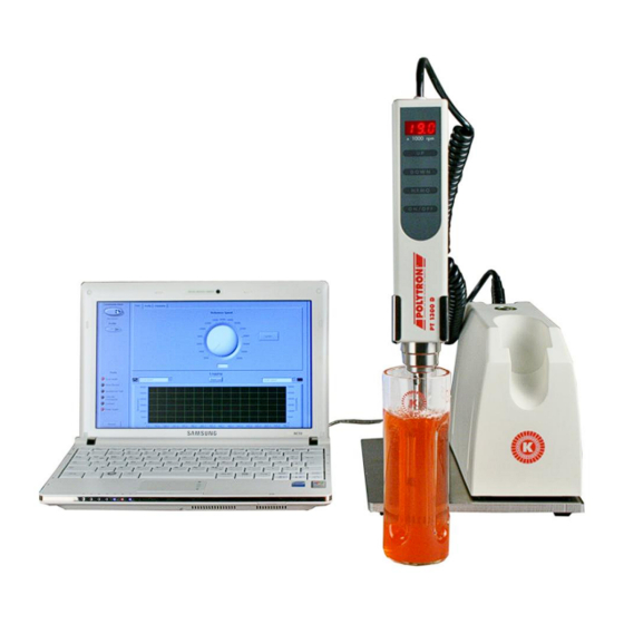 Kinematica POLYTRON PT 1300 D Instruction Manual