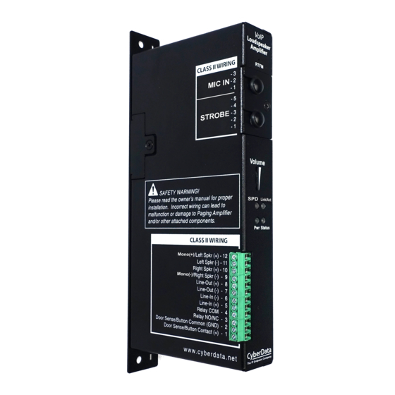 CyberData 011403 Quick Start Manual