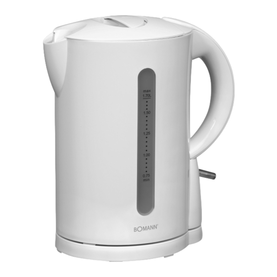 User Manuals: BOMANN WK 560 CB Electric Kettle