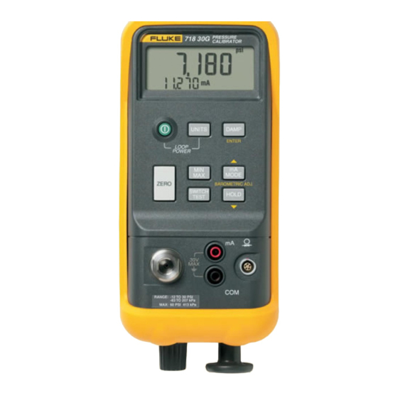 Fluke 718 30G Manual