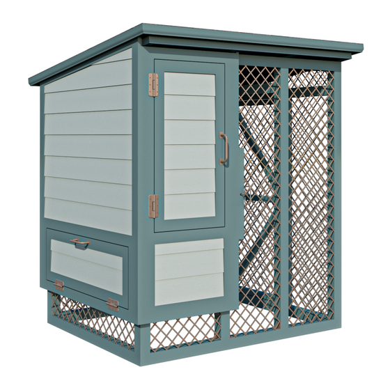 EASY COOPS Chicken Coop Plan 4x5 Assembly Instructions Manual