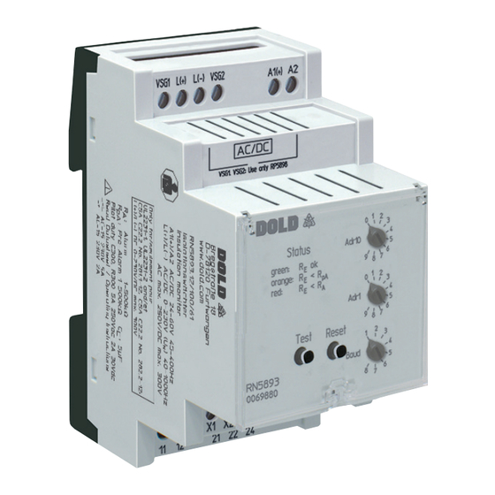 DOLD VARIMETER IMD Instructions Manual