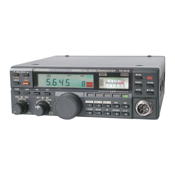 Kenwood TR-851A Instruction Manual