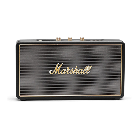 Marshall Amplification Stockwell User Manual
