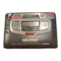 Sony Walkman WM-GX654 Service Manual