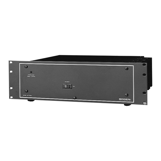 Bogen MT-250D Specifications