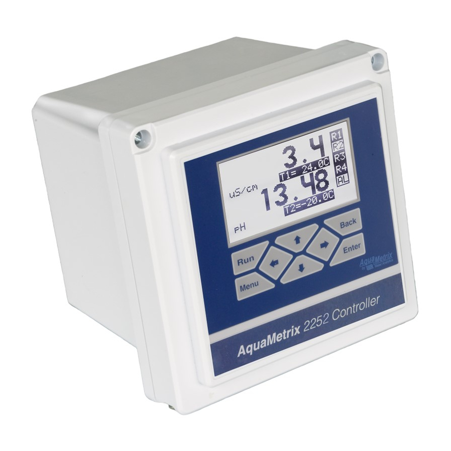 Water Analytics AquaMetrix AM-2252 Installation And Operation Manual