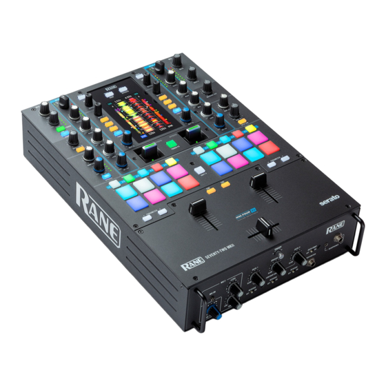 Serato RANE SEVENTY-TWO mkII Quick Start Manual