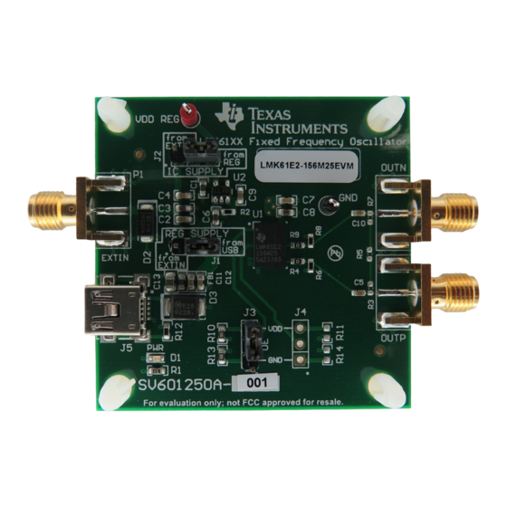 Texas Instruments LMK61E2-156M25EVM User Manual
