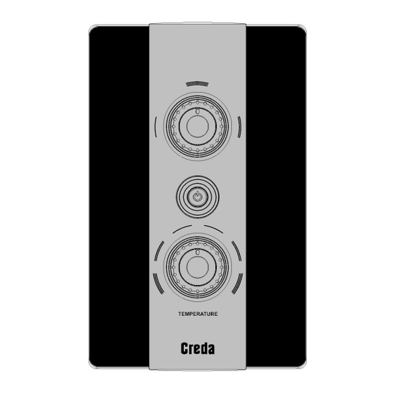 Creda AquaNoir Installation And User Manual