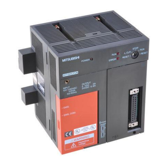 Mitsubishi Electric A173UHCPU Programming Manual