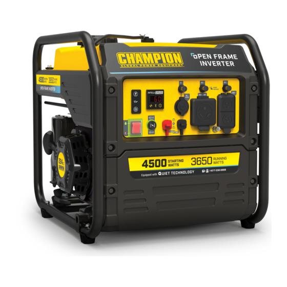 Champion Global Power Equipment 100892 Operator's Manual