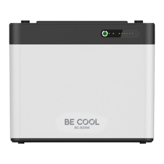 Be Cool BC-B2500 Manual