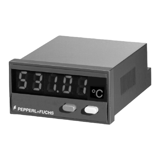 Pepperl+Fuchs KT-LED-24-PT100-24VDC Operation Manual