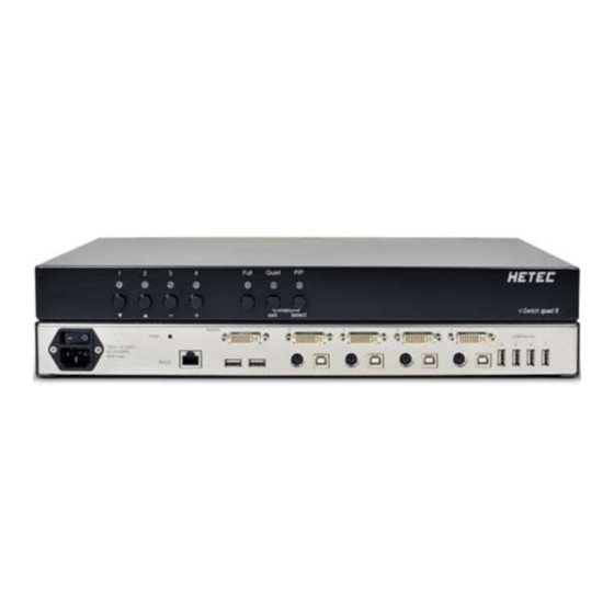 HETEC V-Switch quad II Manuals