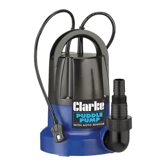 Clarke psp125b Operation & Maintenance Instructions Manual