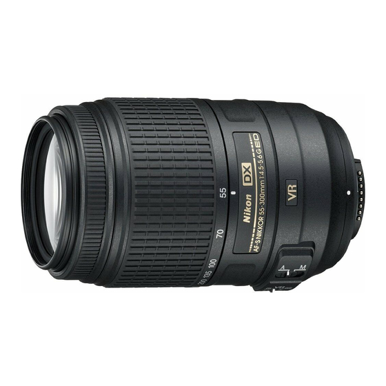 Nikon AF-S DX NIKKOR 55-300mm f/4.5-5.6G ED VR User Manual