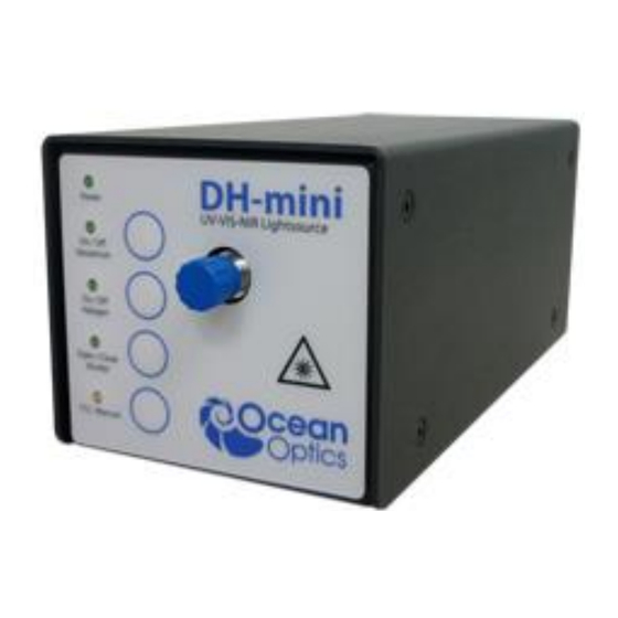 Halma Ocean Optics DH-mini Installation And Operation Manual