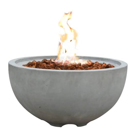 MODENO Nantucket Fire Bowl OFG116LP Owner's Manual