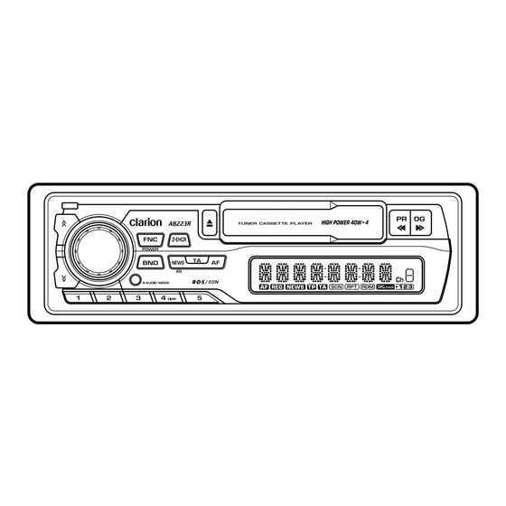 Clarion AB223R Owner's Manual