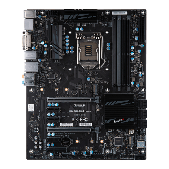Supermicro Supero C7Z370-CG-L User Manual