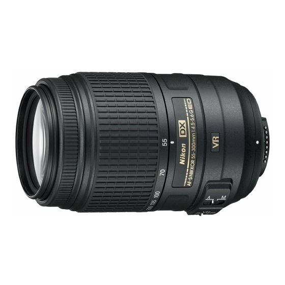 Nikon AF-S DX NIKKOR 55-300mm f/4.5-5.6G ED VR Manuals