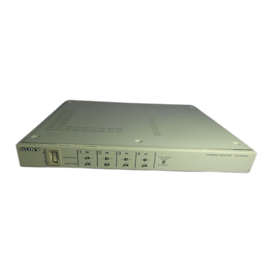 Sony YS-W270A Operating Instructions Manual