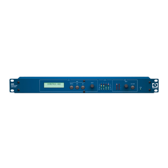 Symetrix 460 User Manual
