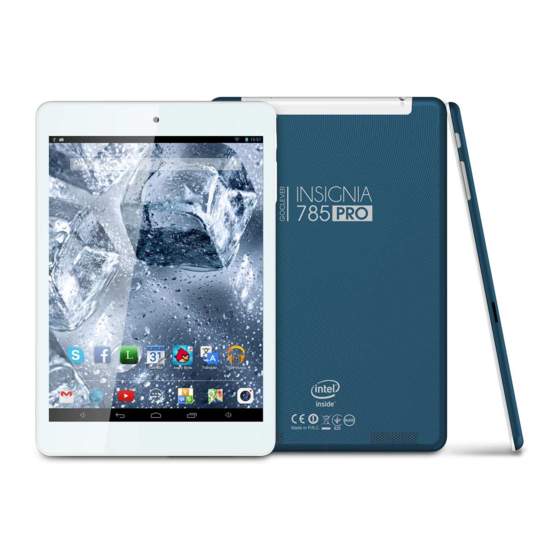 Goclever Insignia 785 Pro Quick Start Manual