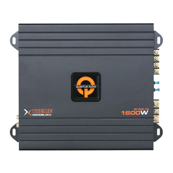 Quantum Pro QE1600.1M Instruction Manual