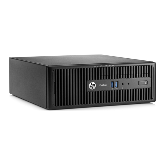 HP ProDesk 400 G2 Small Form Factor Manuals