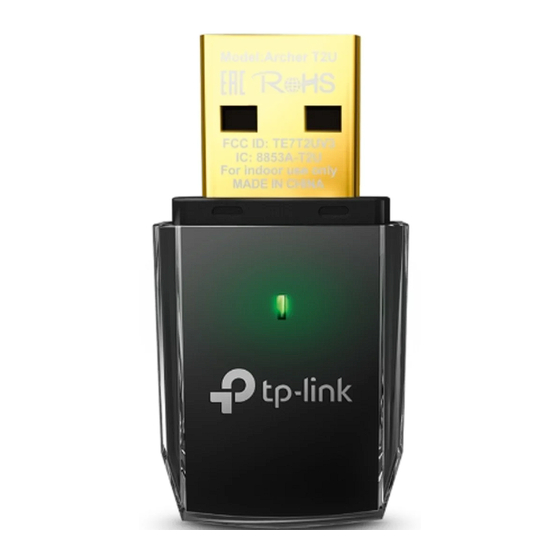 TP-Link Archer T2U Quick Installation Manual