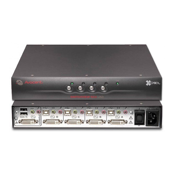 Avocent SwitchView SC4 DVI Quick Installation Manual