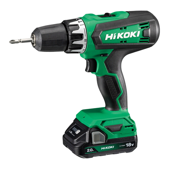 HIKOKI DV18DF Handling Instructions Manual