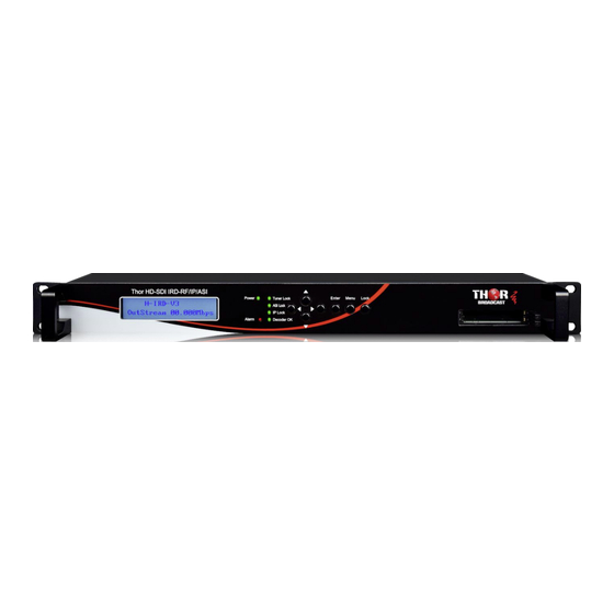 Thor Broadcast H-IRD-V3 User Manual