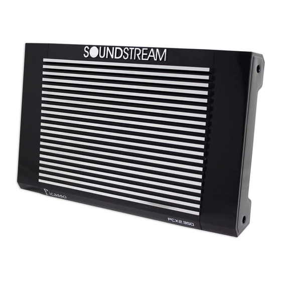 Soundstream PICASSO PCX2.180 Owner's Manual