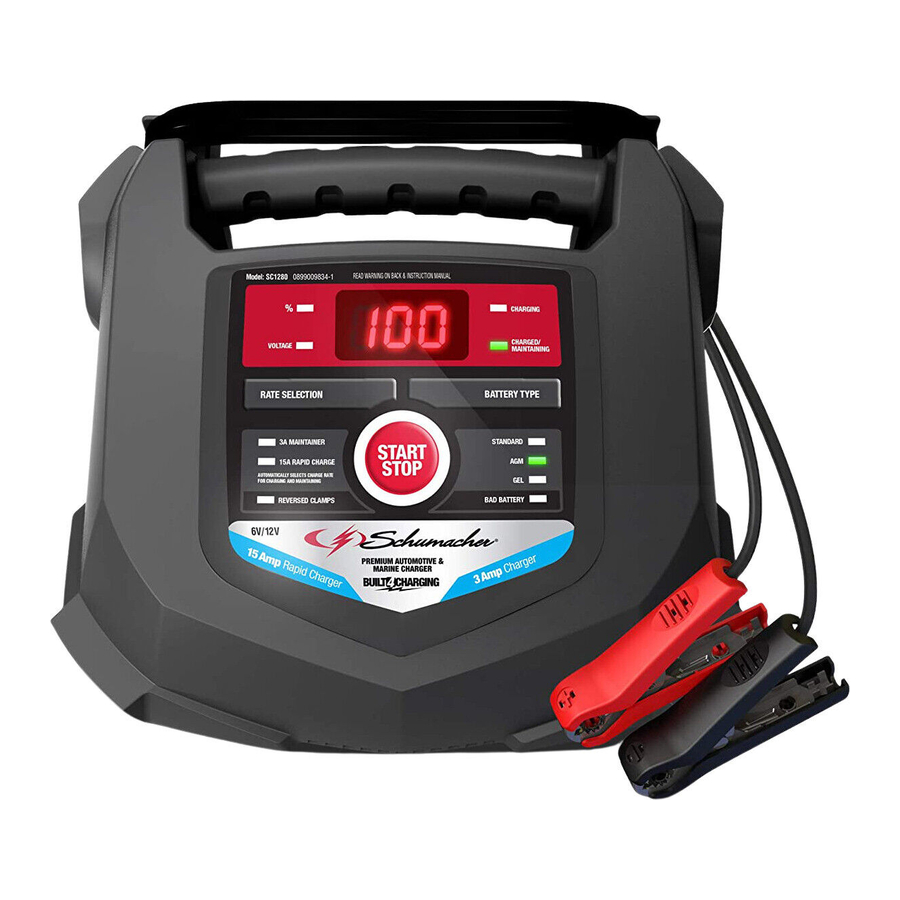 Schumacher SC1280 - Automatic Battery Charger for Marine/Deep-cycle Manual