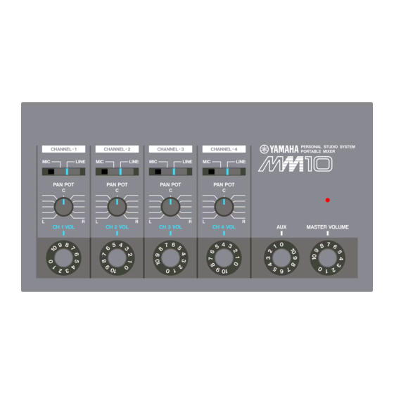Yamaha Producer MM10 Owner's Manual