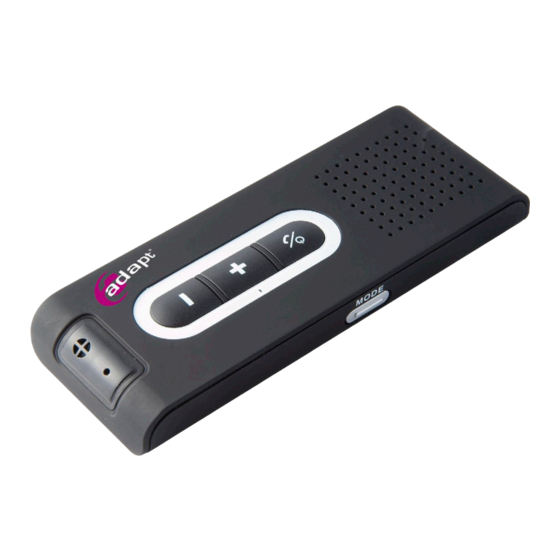 adapt Bluetooth speaker phone User Manual