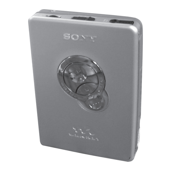 Sony WM-EX621 Service Manual