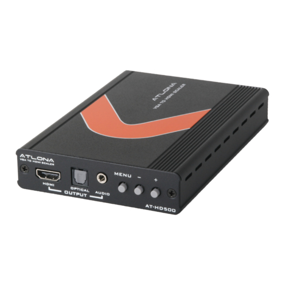 Atlona AT-HD500 User Manual