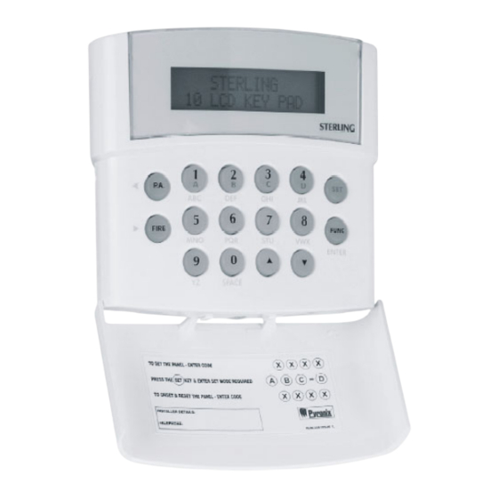Pyronix Sterling 10 User Manual