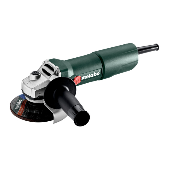 Metabo W 750-115 Original Instruction