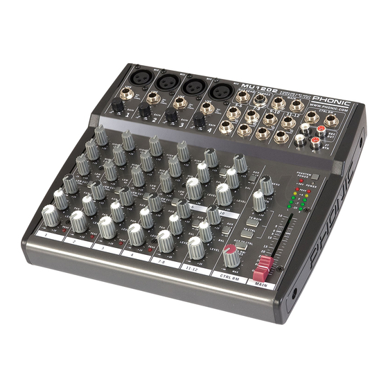 Phonic MU 1202 User Manual